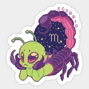 Scorpio - Zodiac Alien Sticker